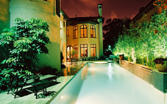Houston Landscaping With Outdoor Fiber Optic Lighting