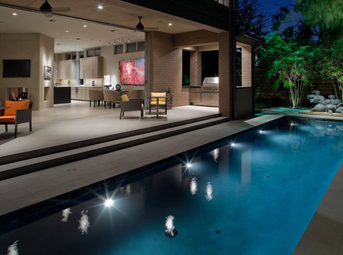 Contemporary Landscape and Lap Pool Design