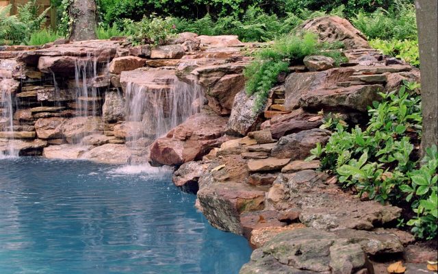 Houston Landscaping with Boulders Walls